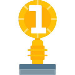 Trophy Icon Vector Element