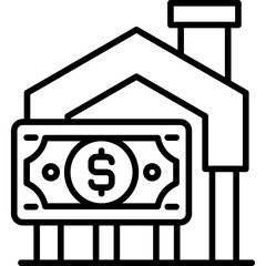 Mortgage Icon Vector Element
