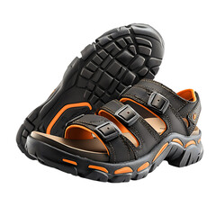 Rugged Water Resistant Sandals with Robust Shock Isolated on Transparent Background