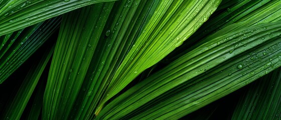 Vibrant seamless tropical green leaf texture background with abstract foliage pattern perfect for desktop wallpaper and eco-themed designs