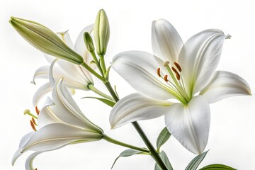 Fototapeta premium white lily flower