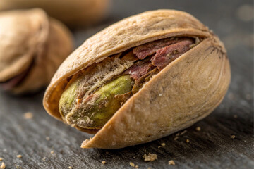 pistachio nuts in a basket