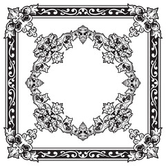 Ornamental Border Outlines with Sleek Decorative Appeal