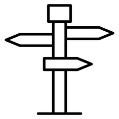 Directional Sign Icon