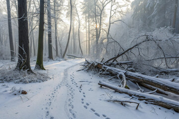 winter in the forest