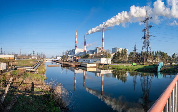 View of the thermal power plant