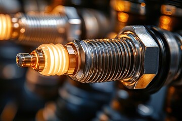 Obraz premium Spark plug on a white isolate background essential