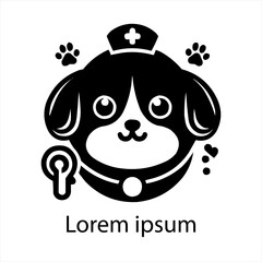 Fototapeta premium Cute pet shop logo vector icon illustration