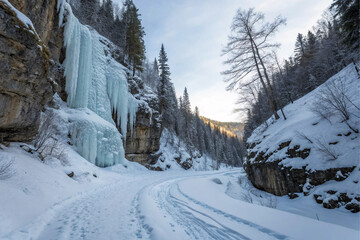 ski resort in winter