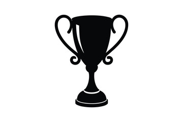 Trophy cup Silhouette Vector bundle  illustration, Winner trophy cup  silhouette