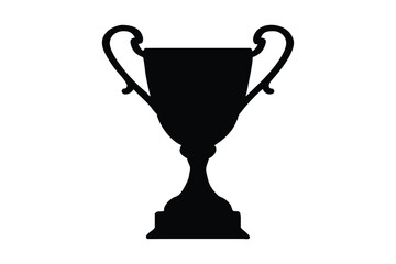 Trophy cup Silhouette Vector bundle  illustration, Winner trophy cup  silhouette
