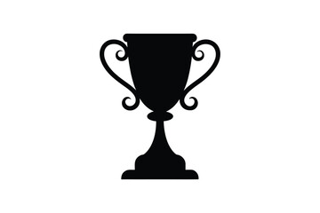 Trophy cup Silhouette Vector bundle  illustration, Winner trophy cup  silhouette