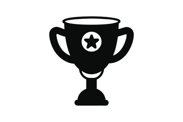 Trophy cup Silhouette Vector bundle  illustration, Winner trophy cup  silhouette