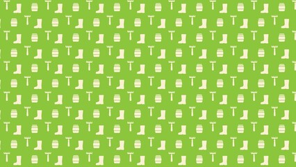 Vector seamless garden pattern design