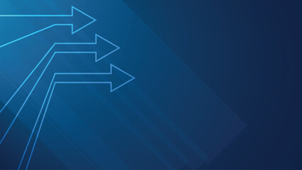 Dark Blue Background Business Arrow Up Growth Investment.