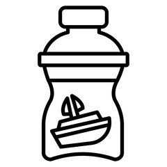Ship Bottle Icon