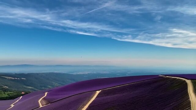 Violet Sea: Lavender Blossoms Across the Highland

