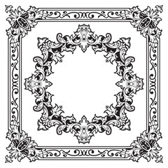 Ornamental Frames Outlines with Clean Decorative Flow