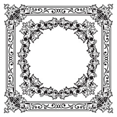 Premium Ornamental Border Outlines for Layout Design