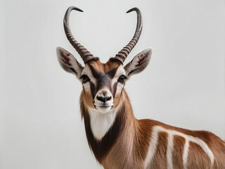 A portrait of an antelope
