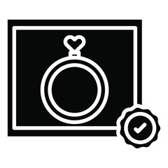 Wedding Certificate Icon