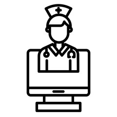 Telehealth Vector Icon