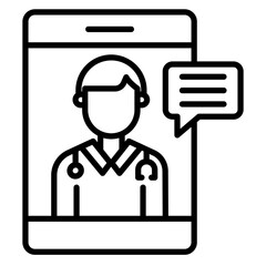 Telemedicine Vector Icon