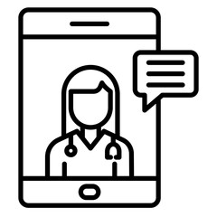 Telemedicine Vector Icon