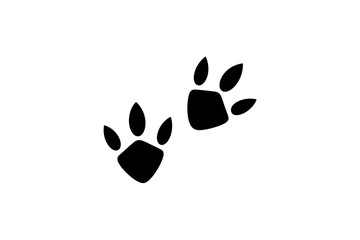 Animal tracks paw prints vector illustration design © Apon