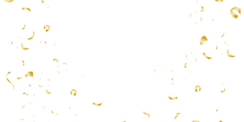 Luxury Vector Golden Confetti Scattered on a Dark and White Background – A Glamorous Touch for Brochures, Invitations, and New Year Celebrations.  Perfect for New Year Posters and Premium Cover Design