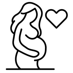 Pregnant Vector Icon