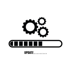 sustem update progress icon vector design template