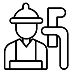 Plumbing Maintenance Vector Icon