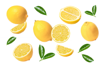 set of lemon isolated