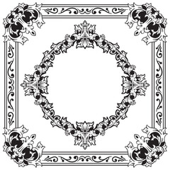 Refined Ornamental Border Outlines for Graphic Projects