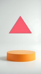 Abstract geometric shapes minimalist product display