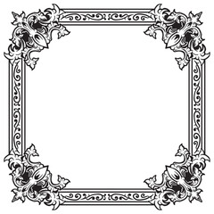 Decorative Ornamental Border in Simple Vector Style