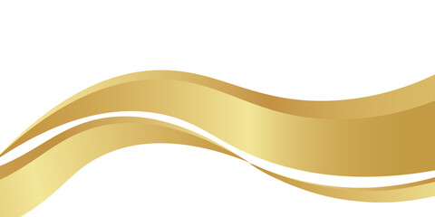 gold wave curve, golden wave corner shape for element, stripes ribbon golden graphic, striped gold. eps 10
