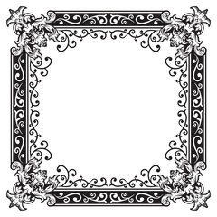 Sophisticated Ornamental Border with Abstract Flair