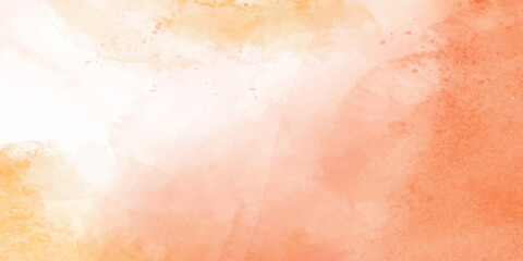 Fototapeta premium Modern Yellow-Orange Aquarelle Texture Background – Colorful Handmade Abstract Wash for Creative Branding and Background Art. Seamless Design with Bold Brush Strokes and Vibrant Gradient Layers