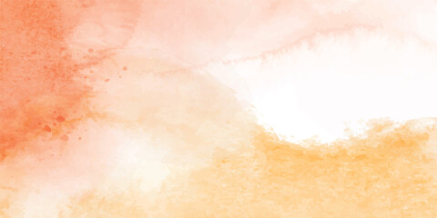 Abstract Warm Orange Watercolor Texture – Handmade Artistic Seamless Pattern with Yellow Blending and Grunge Edge Effects.  A Modern and Textured Canvas for Artistic Design Projects
