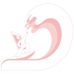 illustration on Male psychological and emotional growth: key steps to self-development and success at work