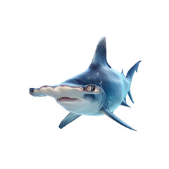 Obraz premium Majestic Hammerhead Shark Underwater Portrait