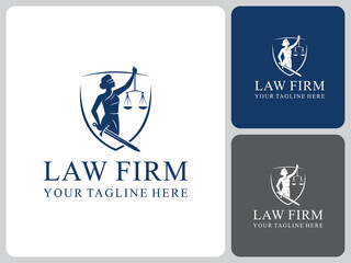vector design logo law woman justice