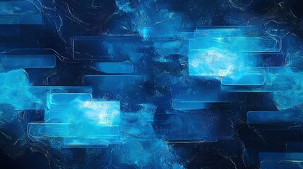 Abstract tech blue Background. Ai Generative