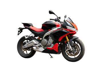 Obraz premium [Transparent Background PNG]Red and Black Sport Motorcycle