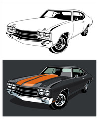 1970 Dark Grey Muscle Car Legend