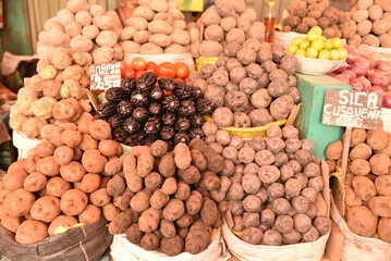  Marché aux légumes au Pérou