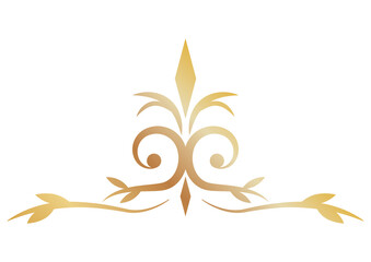 ゴールドのエレガントな装飾