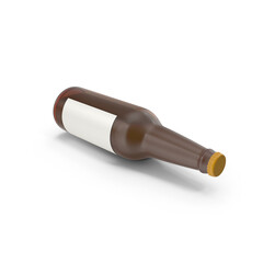 Beer Bottle isolated on transparent background